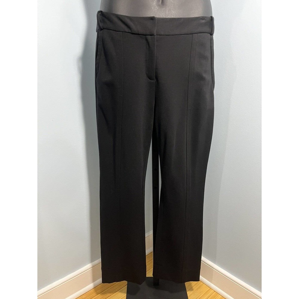 Diane Von Furstenberg Black Front Seam Pants size 10P